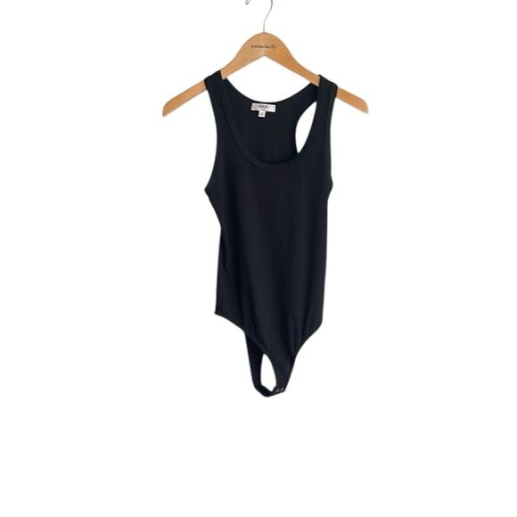 Agolde Ribbed Tank Bodysuit Black - Picture 2 of 16